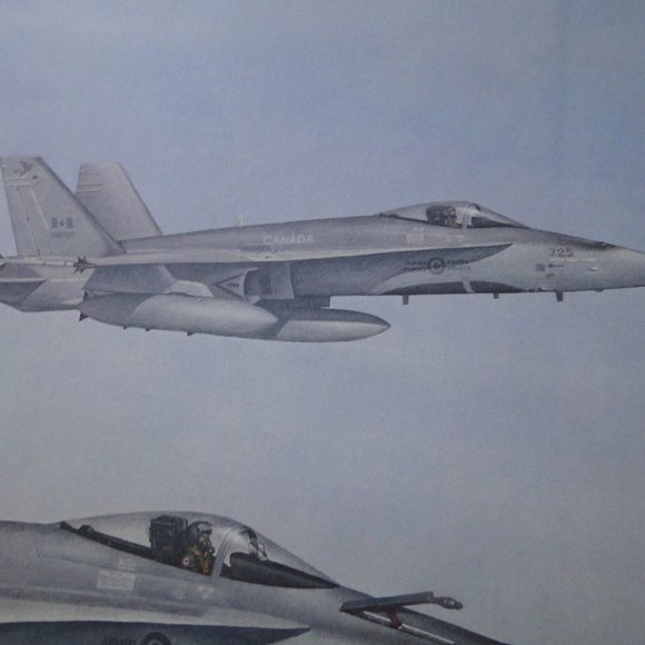 1989 COLIN LATTA GUARDIANS OF THE NORTH RARE PRINT - Picture 3 of 6